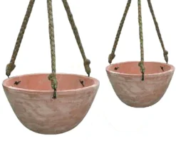 2er Set Blumenampeln Aus Terrakotta - Rund - Aleeke 3 2er Set Blumenampeln Aus Terrakotta - Rund - Aleeke -Garten Takt Verkäufe 2er set blumenampeln aus terrakotta rund aleeke2