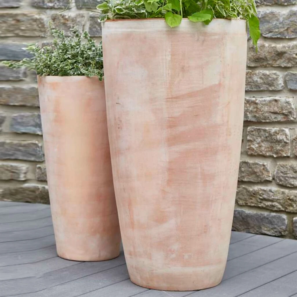 2er Set XXL Pflanzvase - Terrakotta - Alika 1 2er Set XXL Pflanzvase - Terrakotta - Alika