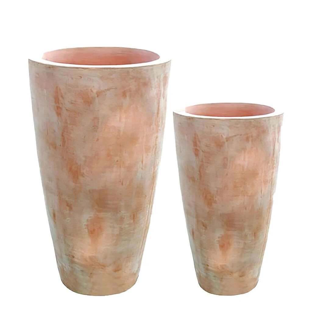 2er Set XXL Pflanzvase - Terrakotta - Alika 2 2er Set XXL Pflanzvase - Terrakotta - Alika – Bild 2
