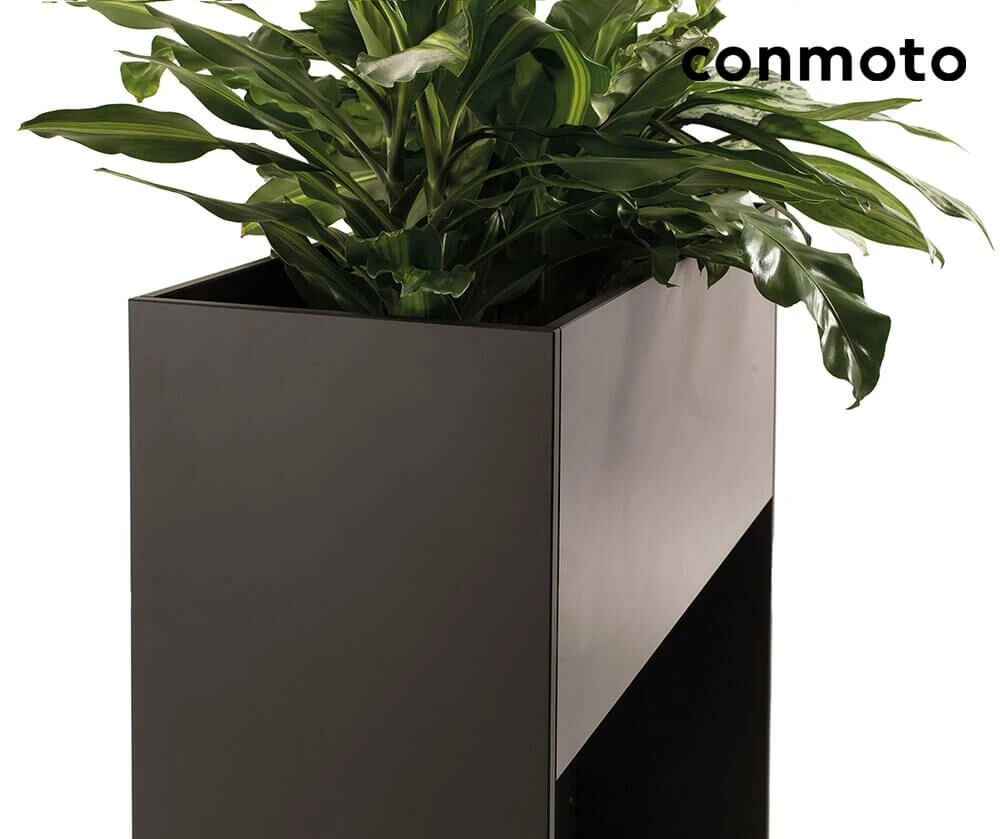 Anthrazit Outdoor Blumengefäß Aus HPL - Ticino Pflanzgefäß 2 Anthrazit Outdoor Blumengefäß Aus HPL - Ticino Pflanzgefäß – Bild 2