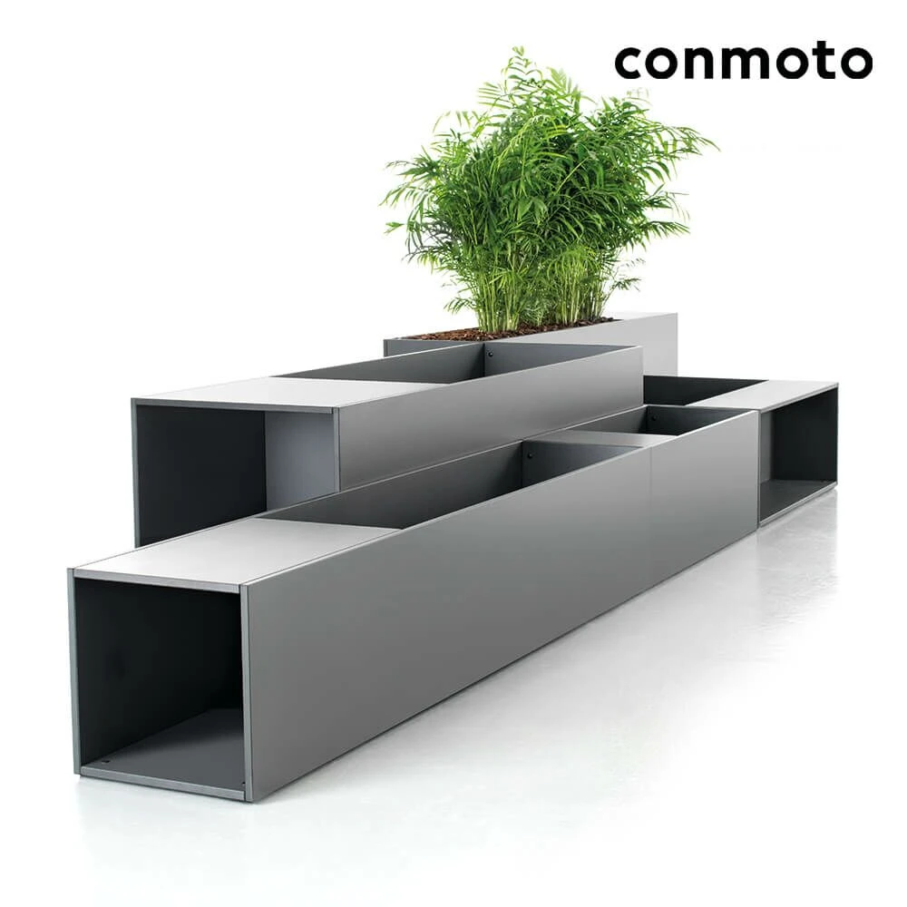 Anthrazit Outdoor Blumengefäß Aus HPL - Ticino Pflanzgefäß 3 Anthrazit Outdoor Blumengefäß Aus HPL - Ticino Pflanzgefäß – Bild 3