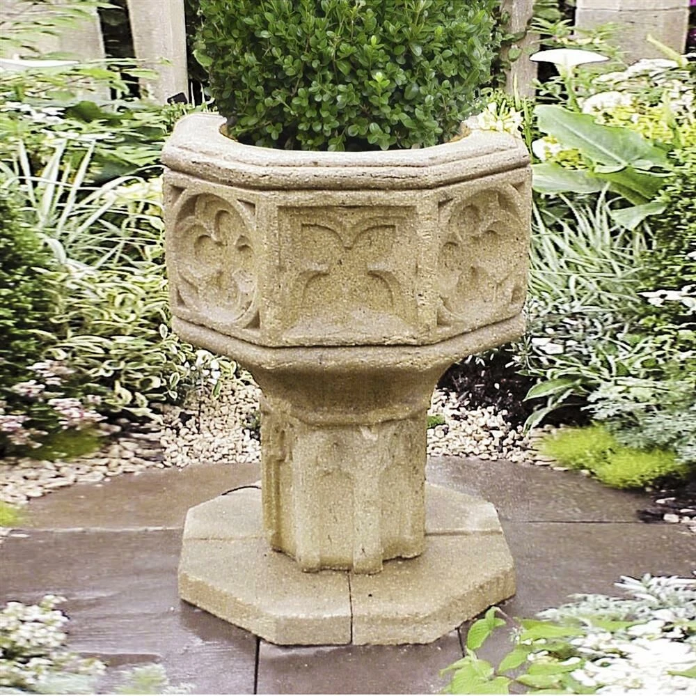 Antikes Steinguss Garten Pflanzgefäß - Clichy 1 Antikes Steinguss Garten Pflanzgefäß - Clichy