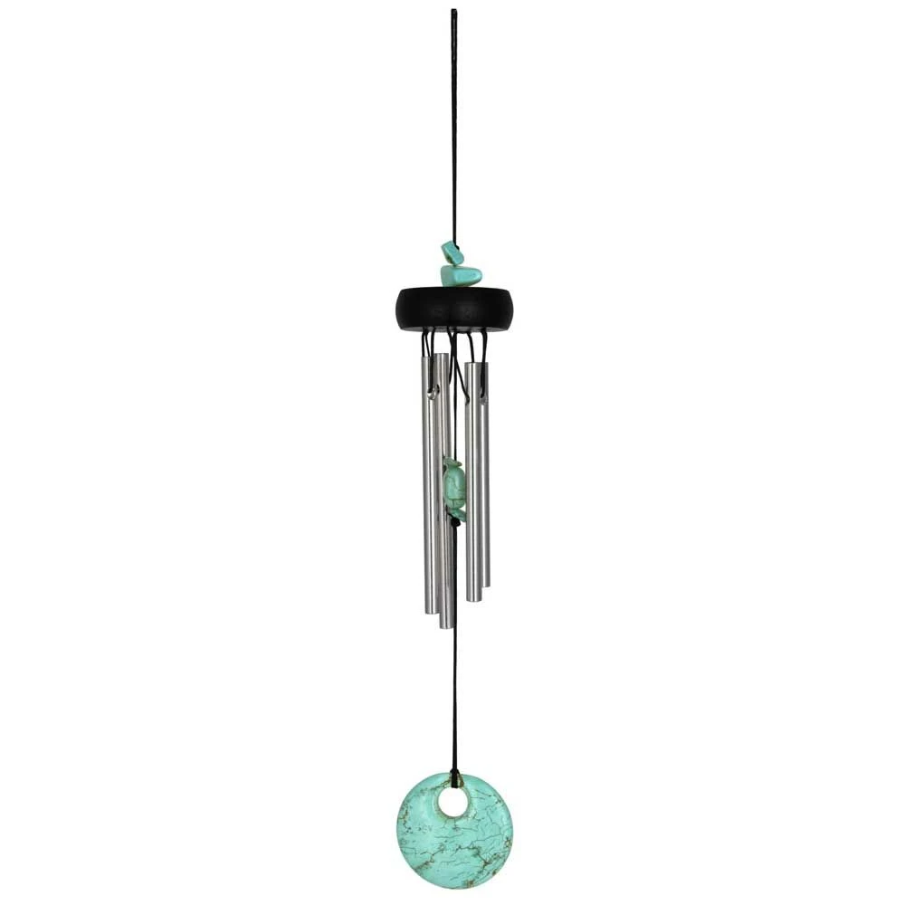 Aufhänge Windspiel Metall Woodstock Precious Stones Chimes - Türkis 1 Aufhänge Windspiel Metall Woodstock Precious Stones Chimes - Türkis