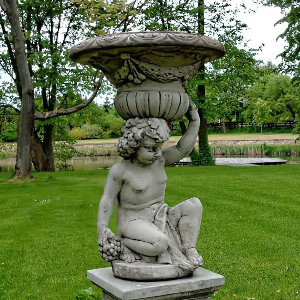 Bepflanzbare Bacchus Dekoskulptur Mit Pflanztopf - Basileios 1 Bepflanzbare Bacchus Dekoskulptur Mit Pflanztopf - Basileios