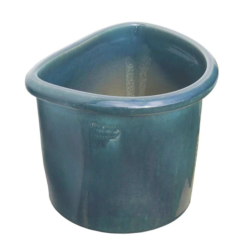 Blumentopf Zur Wandmontage - Steinzeug Winterfest - Grün - Carus Verde 1 Blumentopf Zur Wandmontage - Steinzeug Winterfest - Grün - Carus Verde