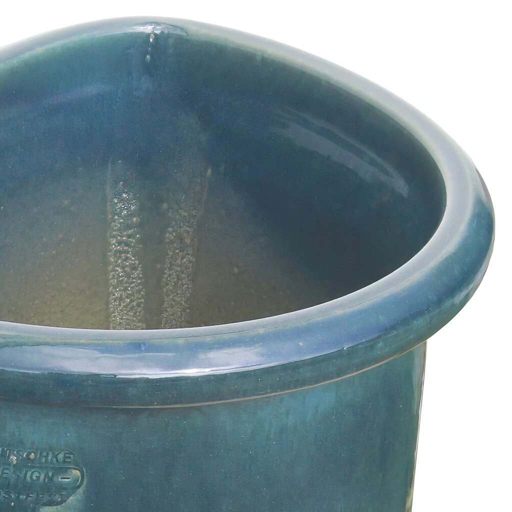 Blumentopf Zur Wandmontage - Steinzeug Winterfest - Grün - Carus Verde 2 Blumentopf Zur Wandmontage - Steinzeug Winterfest - Grün - Carus Verde – Bild 2