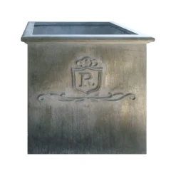 Eckiger Pflanztopf Mit Logo Aus Stahl Oder Cortenstahl - Ophelada