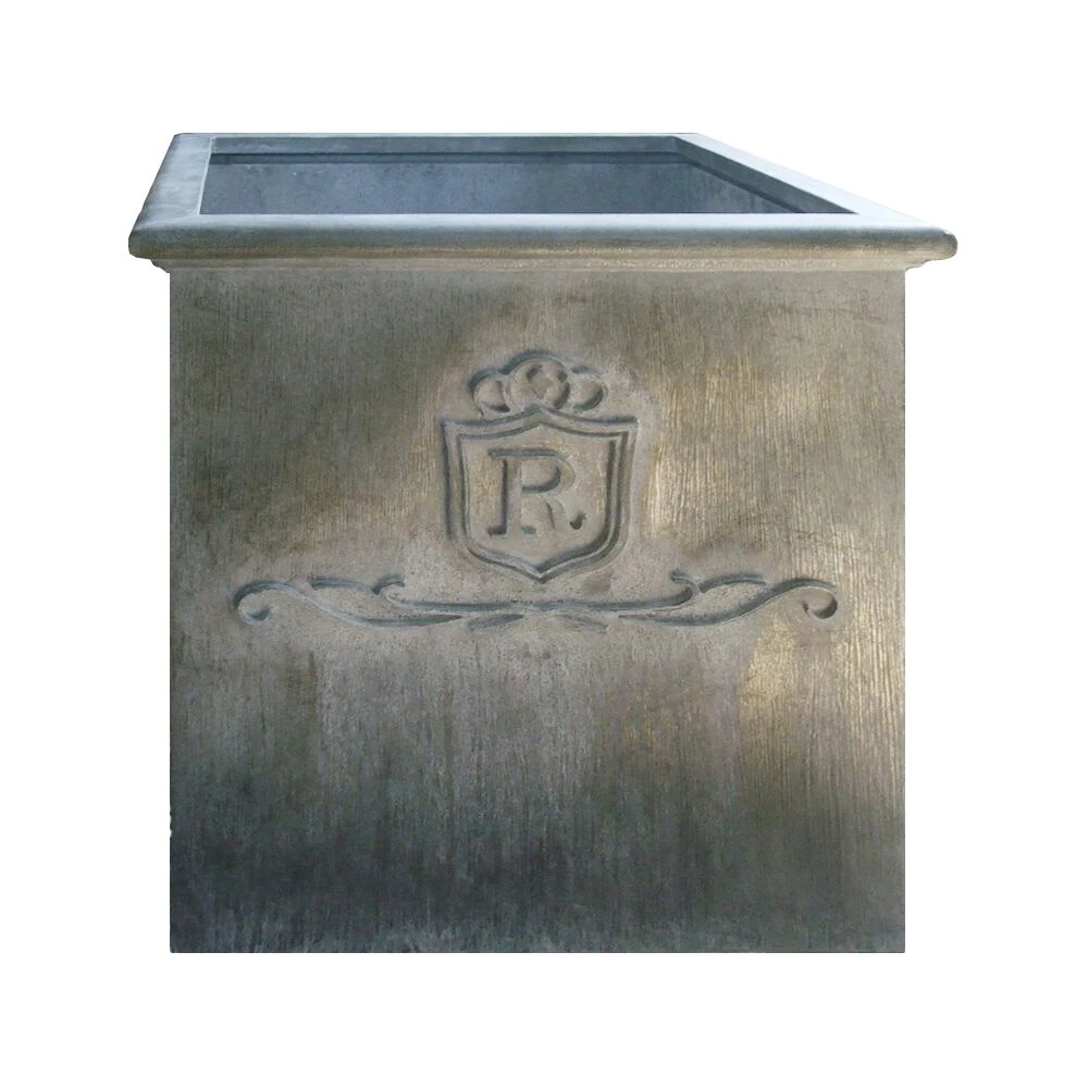 Eckiger Pflanztopf Mit Logo Aus Stahl Oder Cortenstahl - Ophelada 1 Eckiger Pflanztopf Mit Logo Aus Stahl Oder Cortenstahl - Ophelada