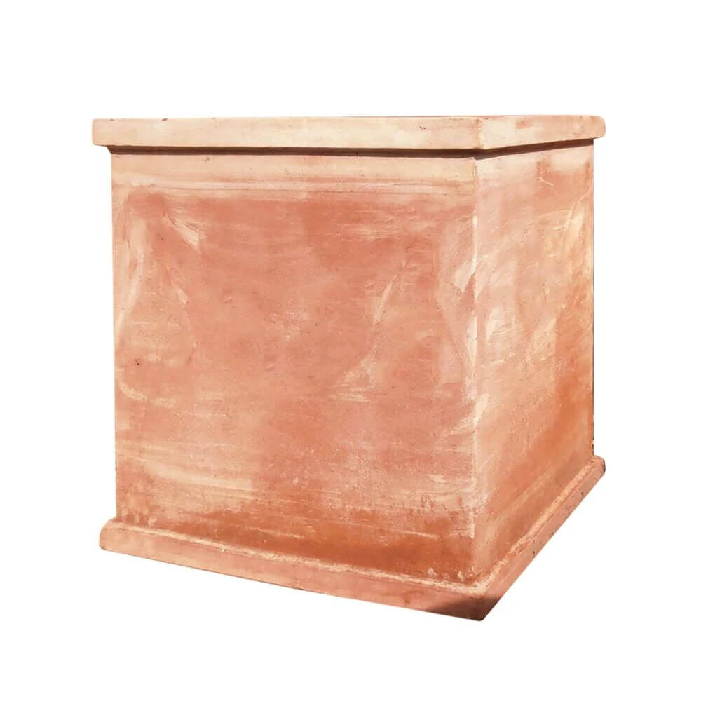 Eckiger Pflanztrog Aus Terracotta - Klassisch - Tiarini 1 Eckiger Pflanztrog Aus Terracotta - Klassisch - Tiarini