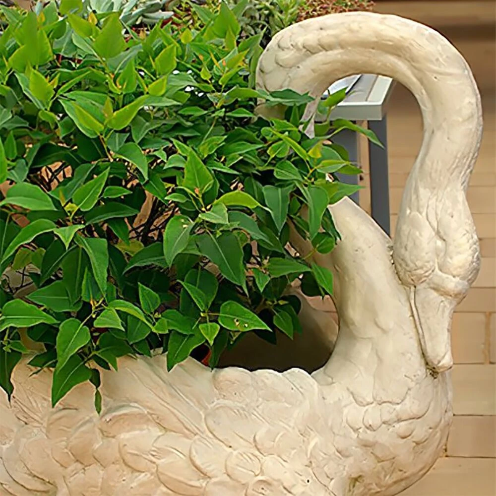 Einzigartige Pflanzschale Zum Bepflanzen - Schwan Aus Wetterfestem Steinguss - Erasmia 2 Einzigartige Pflanzschale Zum Bepflanzen - Schwan Aus Wetterfestem Steinguss - Erasmia – Bild 2
