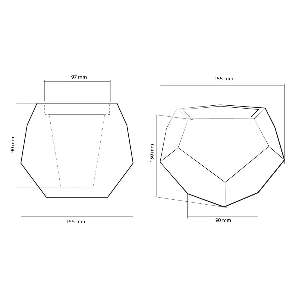Eleganter Beton Pflanztopf Eckig - Individuell - Murakami 4 Eleganter Beton Pflanztopf Eckig - Individuell - Murakami – Bild 4