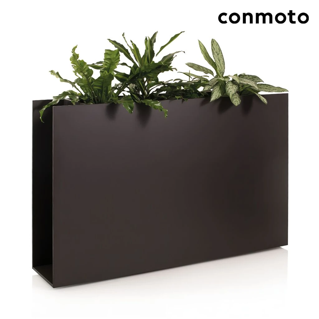 Elegantes Outdoor Pflanzgefäß Aus HPL Anthrazit - Sotomon 1 Elegantes Outdoor Pflanzgefäß Aus HPL Anthrazit - Sotomon