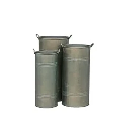 Garten Pflanz- Und Dekogefäße Aus Zink - 3er Set - Leganes