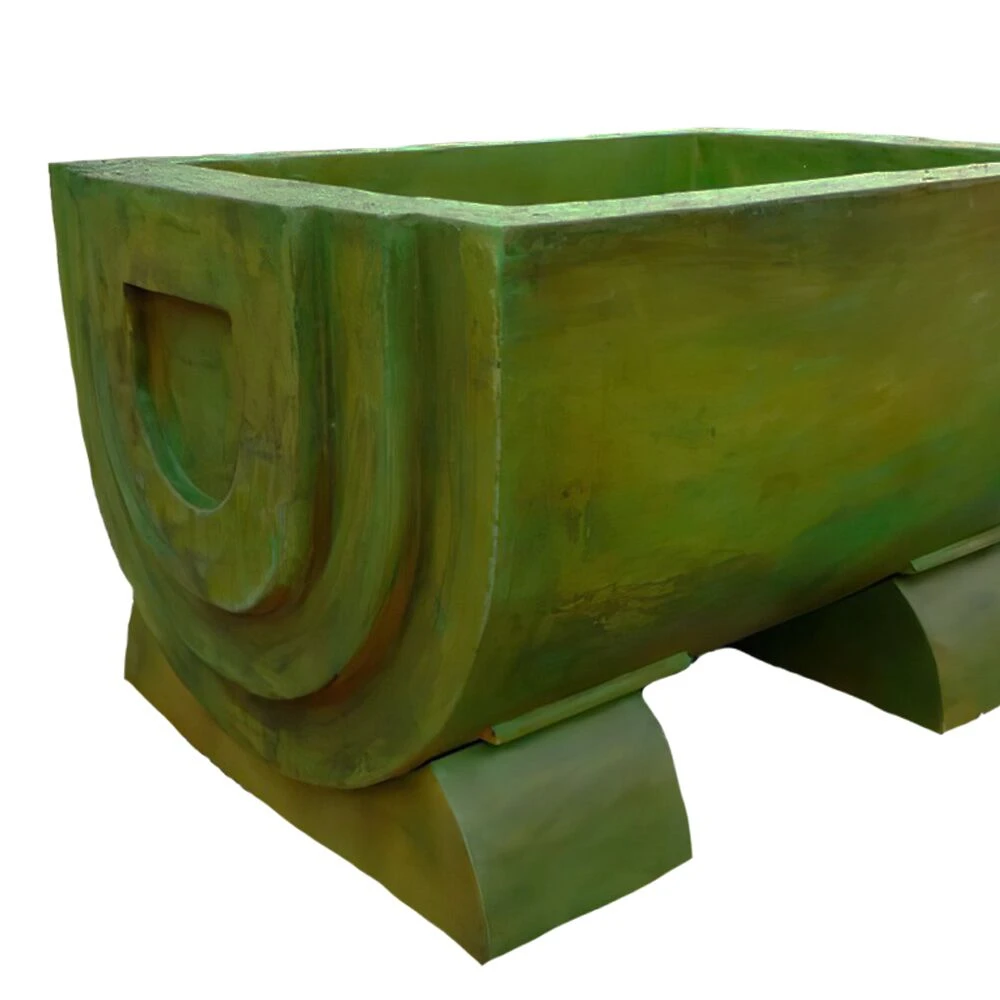 Großer Pflanztrog Aus Steinguss Für Den Garten - Verschiedene Farben - Makaria 2 Großer Pflanztrog Aus Steinguss Für Den Garten - Verschiedene Farben - Makaria – Bild 2