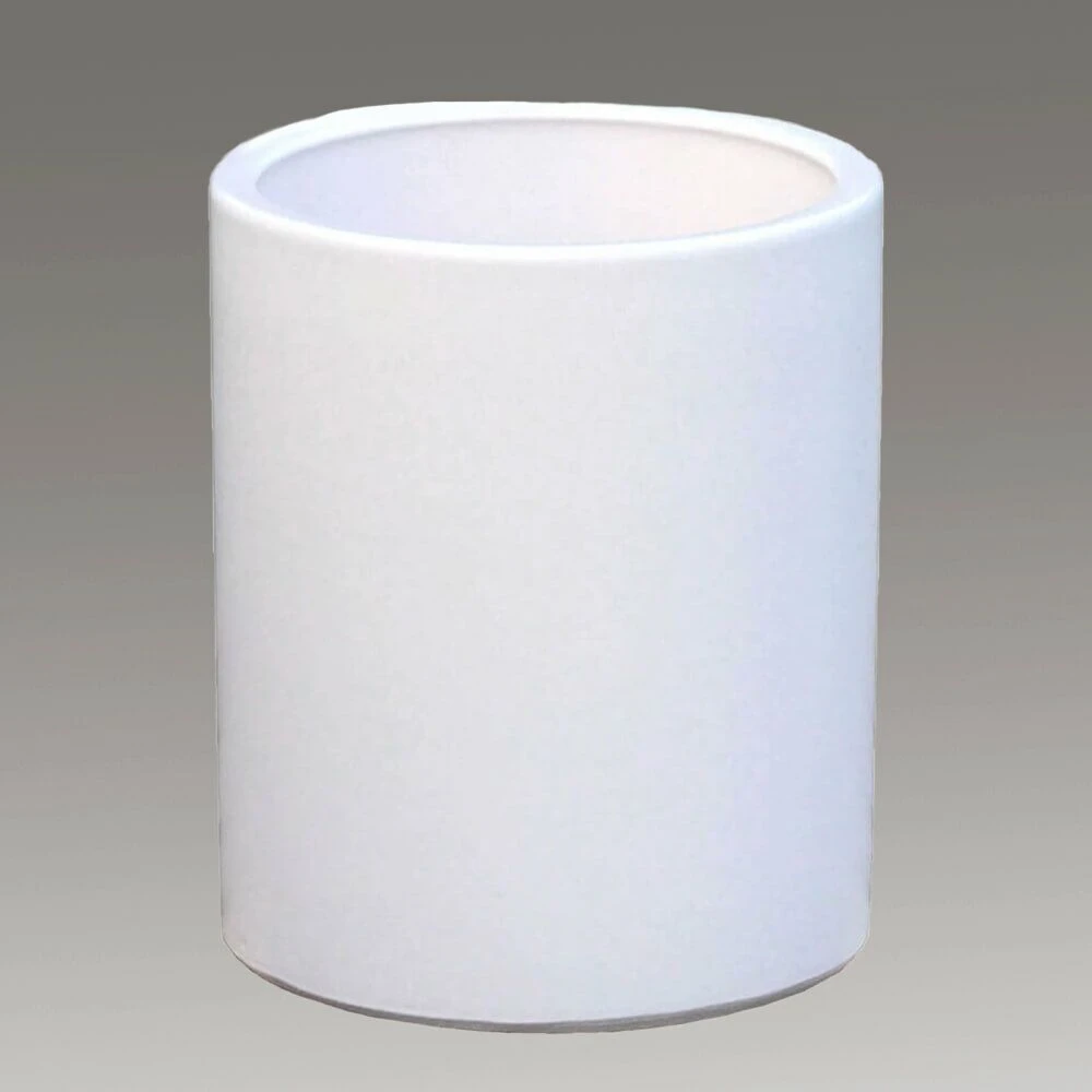 Großer Weißer Blumenkübel Aus Steinzeug - Winterfest - Rund - Paratus Blanc 1 Großer Weißer Blumenkübel Aus Steinzeug - Winterfest - Rund - Paratus Blanc