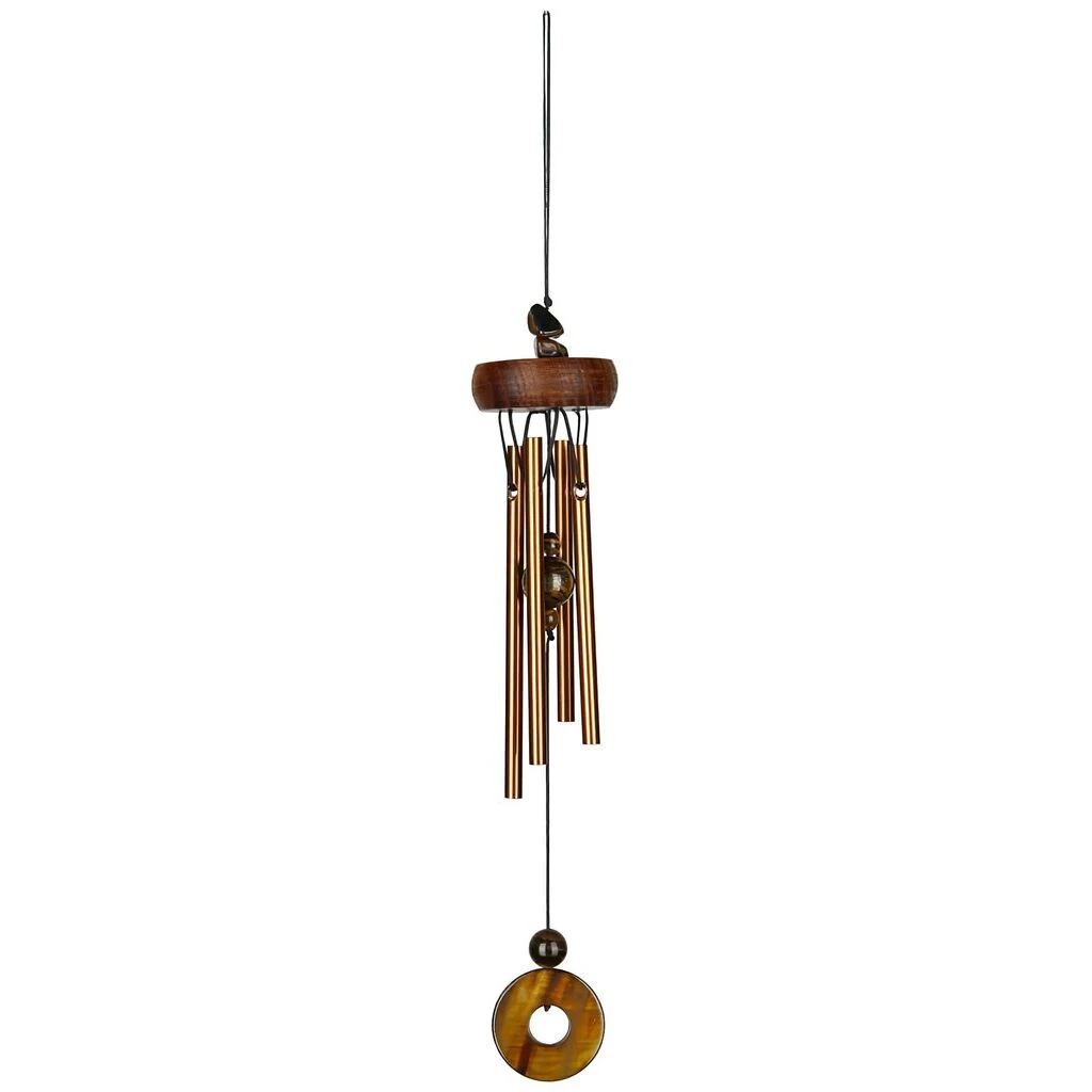 Hänge Windspiel Metall Woodstock Precious Stones Chimes - Tiger's Eye 1 Hänge Windspiel Metall Woodstock Precious Stones Chimes - Tiger's Eye