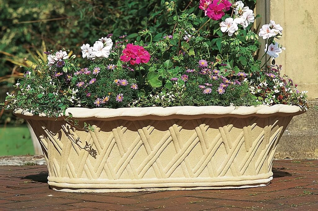 Historischer Pflanztrog Steinguss - Lympne Castle 2 Historischer Pflanztrog Steinguss - Lympne Castle – Bild 2