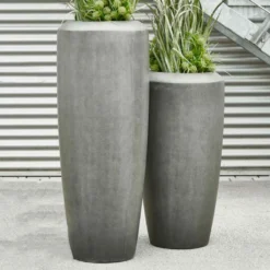 Hohe Garten Pflanzgefäße Aus Polystone Mit Einsatz - Verezzi