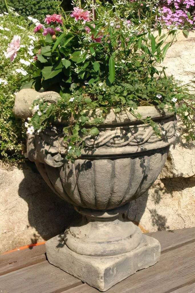 Klassische Garten Pflanzamphore Aus Stein - Vivor 2 Klassische Garten Pflanzamphore Aus Stein - Vivor – Bild 2