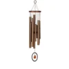 Klassisches Garten Windspiel In Bronzeoptik Aus Metall & Holz - Crystal Silence