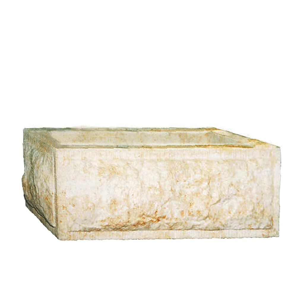 Kleiner Rechteckiger Pflanztrog Im Zeitlosen Design Aus Steinguss - Tipu 1 Kleiner Rechteckiger Pflanztrog Im Zeitlosen Design Aus Steinguss - Tipu