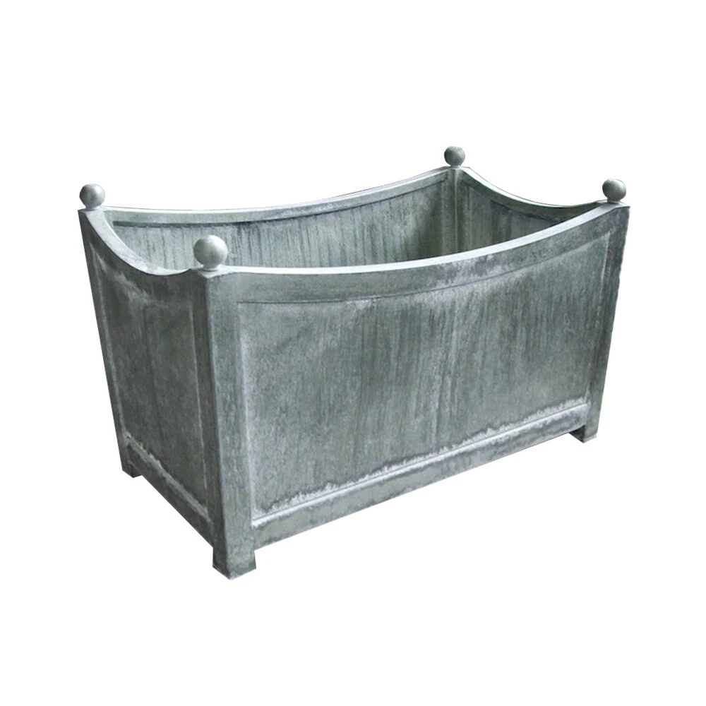 Langer Metall Pflanzkübel Rustikal Geschwungen - Urgrima Vio 1 Langer Metall Pflanzkübel Rustikal Geschwungen - Urgrima Vio