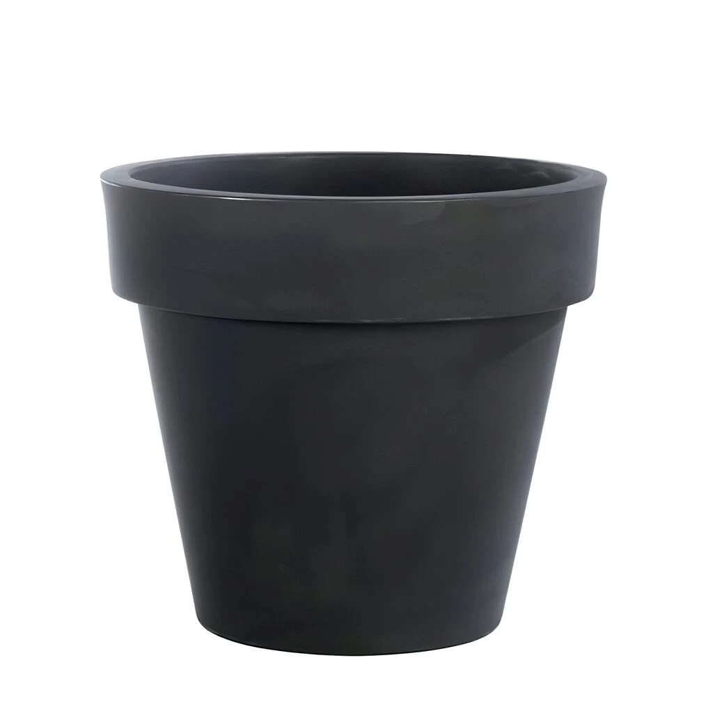 Leichter Outdoor Pflanzkübel Aus Kunststoff - Anthrazit - Pinto 1 Leichter Outdoor Pflanzkübel Aus Kunststoff - Anthrazit - Pinto
