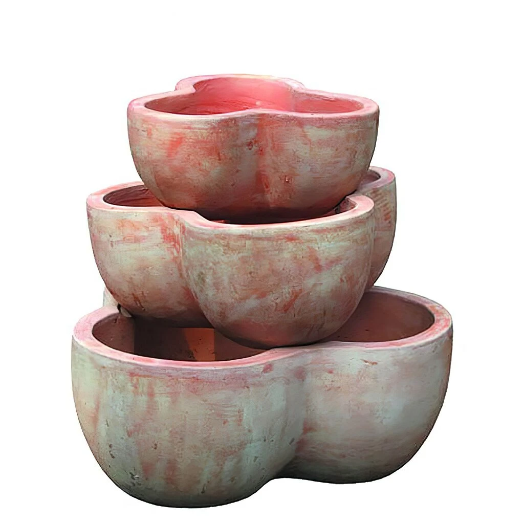 Mehrstöckiger Kräutertopf Aus Terrakotta - Rund - Terrence 2 Mehrstöckiger Kräutertopf Aus Terrakotta - Rund - Terrence – Bild 2