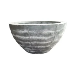 Metall Pflanzschale Rund Im Bänderdesign - Cherobiuna