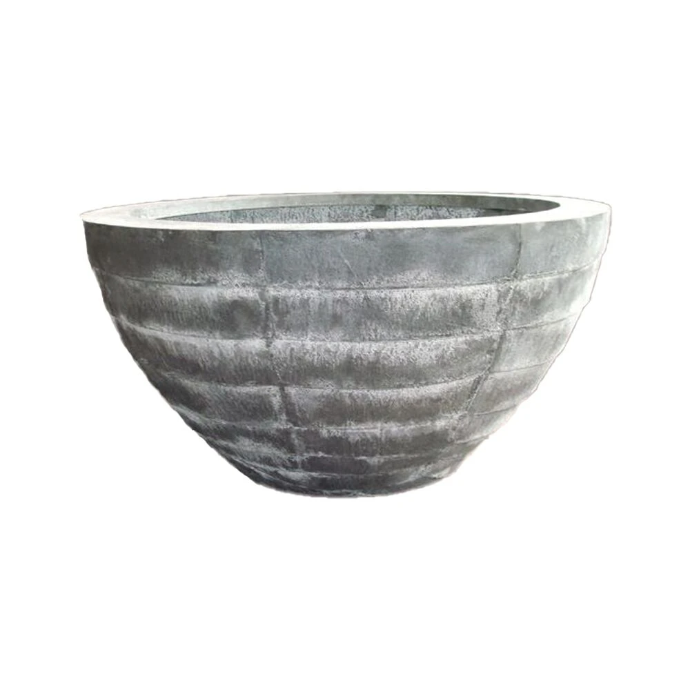 Metall Pflanzschale Rund Im Bänderdesign - Cherobiuna 1 Metall Pflanzschale Rund Im Bänderdesign - Cherobiuna