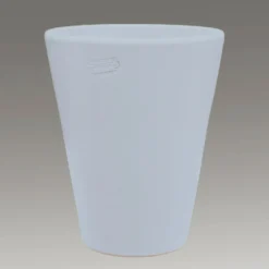 Moderne Gartenvase Aus Steinzeug - Frostsicher - Groß - Silber - Amphiro Silfur