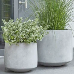 Moderne Pflanzkübel Im 2er Set - Glasfaser-Beton - Pretoro