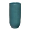 Outdoor Blumengefäß Aus Steinzeug - Rund - Hoch - Grün - Varius Verde