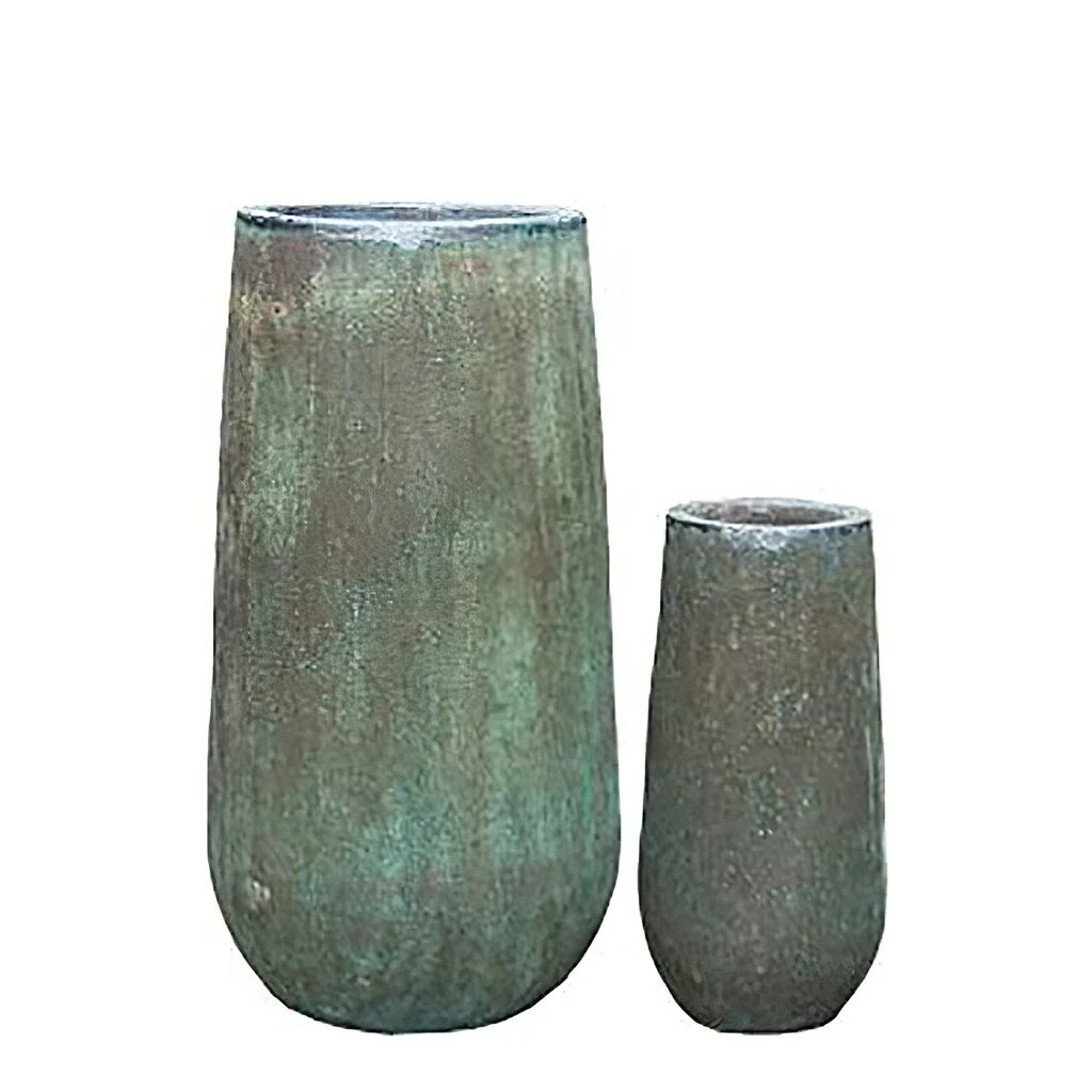 Outdoor Blumenvase 2er Set - Antikes Design - Alunzio 1 Outdoor Blumenvase 2er Set - Antikes Design - Alunzio