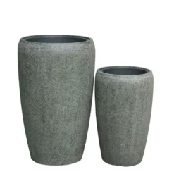 Outdoor Pflanzgefäß Im 2er Set - Polystone - Mit Einsatz - Follina