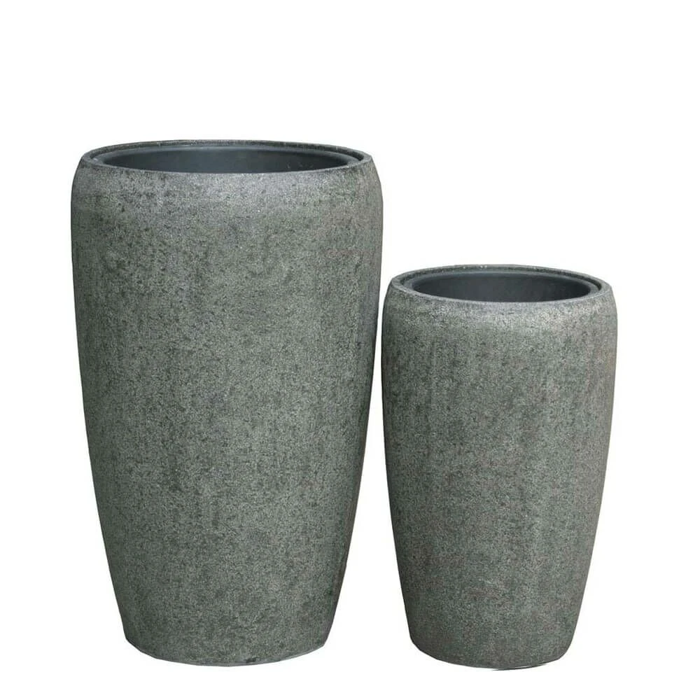 Outdoor Pflanzgefäß Im 2er Set - Polystone - Mit Einsatz - Follina 1 Outdoor Pflanzgefäß Im 2er Set - Polystone - Mit Einsatz - Follina