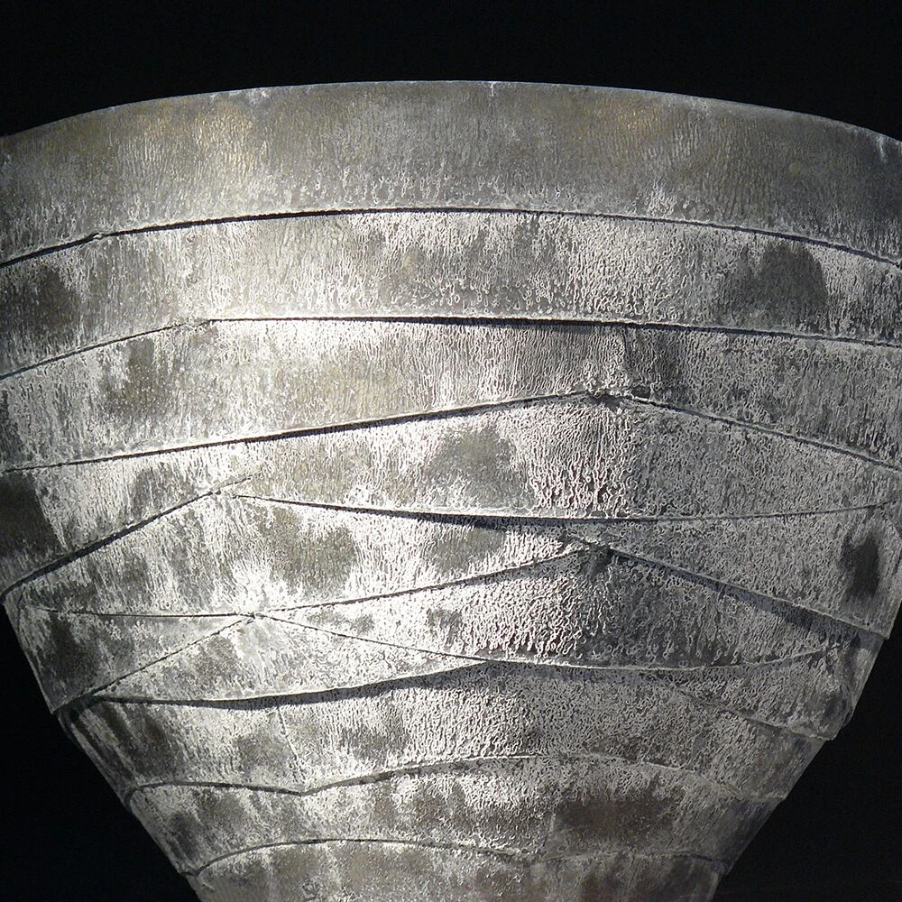 Ovale Pflanzschale Aus Metall Im Bänderdesign - Zedana 2 Ovale Pflanzschale Aus Metall Im Bänderdesign - Zedana – Bild 2