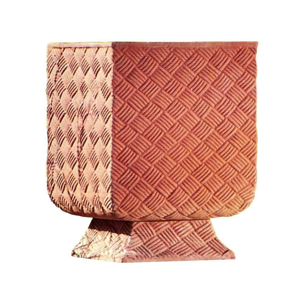 Pflanzkübel Aus Terakotta - Design Korbgeflecht - Lusernetta 1 Pflanzkübel Aus Terakotta - Design Korbgeflecht - Lusernetta