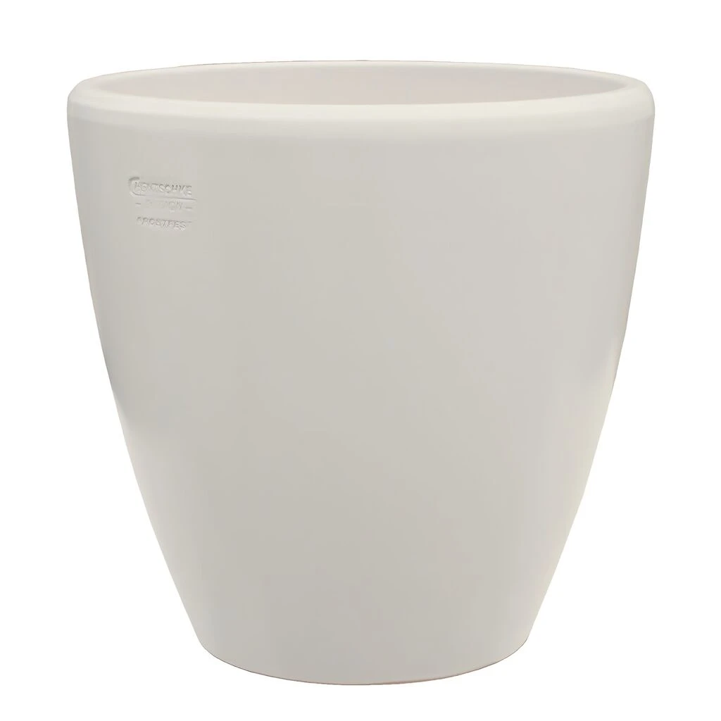 Pflanztrog Für Draußen - Steinzeug Winterfest - Rund - Elfenbein - Akaste Alba 3 Pflanztrog Für Draußen - Steinzeug Winterfest - Rund - Elfenbein - Akaste Alba – Bild 3