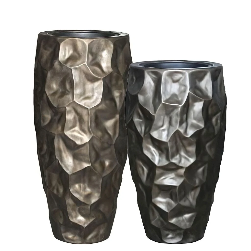 Pflanzvase Mit Einsatz - Indoor - Moderner Graphit Look - Asketano 3 Pflanzvase Mit Einsatz - Indoor - Moderner Graphit Look - Asketano – Bild 3