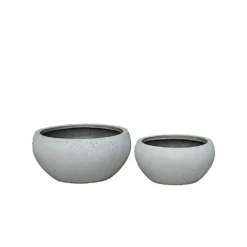 Runde Pflanzschale Aus Polystone Im 2er Set - Sovana