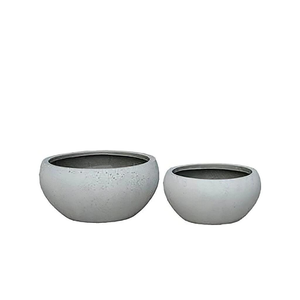Runde Pflanzschale Aus Polystone Im 2er Set - Sovana 1 Runde Pflanzschale Aus Polystone Im 2er Set - Sovana