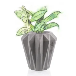 Runder Beton Pflanztopf Modern Mit Eckiger Oberfläche - Modigliani 9 Runder Beton Pflanztopf Modern Mit Eckiger Oberfläche - Modigliani -Garten Takt Verkäufe runder beton pflanztopf modern mit eckiger oberflaeche modigliani3