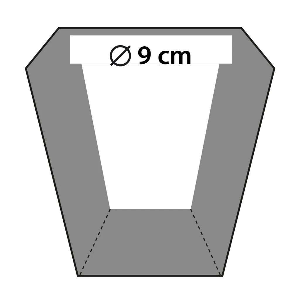 Runder Beton Pflanztopf Modern Mit Eckiger Oberfläche - Modigliani 6 Runder Beton Pflanztopf Modern Mit Eckiger Oberfläche - Modigliani – Bild 6