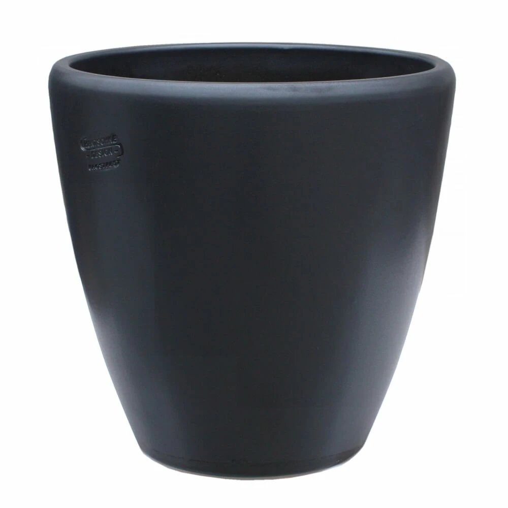 Runder Blumentopf Outdoor - Anthrazit - Steinzeug Frostsicher - Akaste Niger 1 Runder Blumentopf Outdoor - Anthrazit - Steinzeug Frostsicher - Akaste Niger