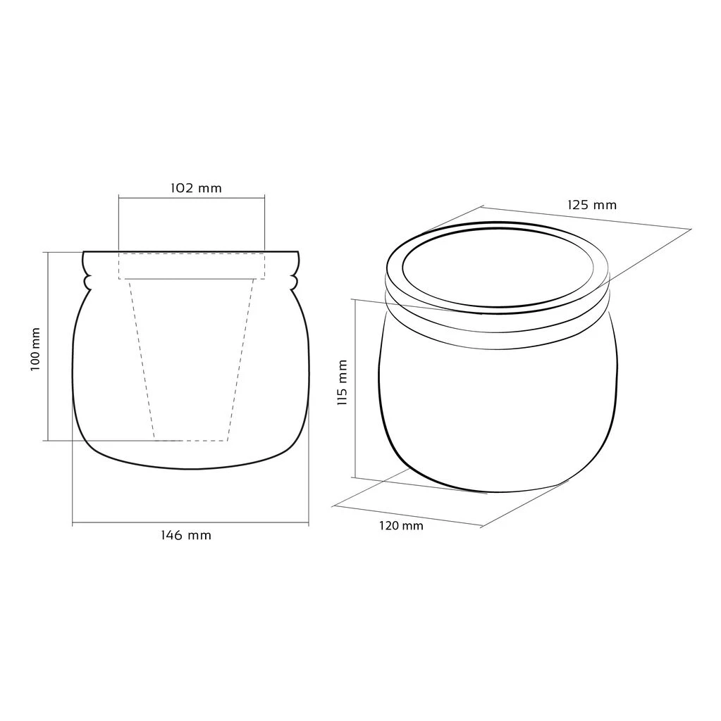 Runder Home-Blumentopf Aus Beton Im Klassischen Design - Mondrin 5 Runder Home-Blumentopf Aus Beton Im Klassischen Design - Mondrin – Bild 5