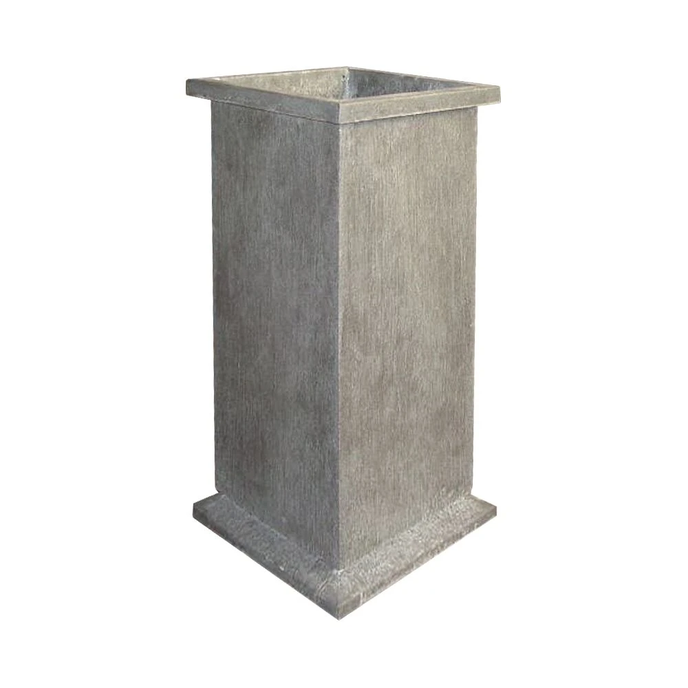 Säulenförmiger Pflanztopf Aus Metall In Grau Oder Rost - Pera Nona 2 Säulenförmiger Pflanztopf Aus Metall In Grau Oder Rost - Pera Nona – Bild 2
