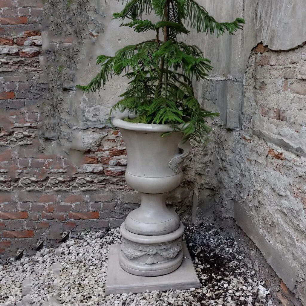 Schlichte Gartenamphore Zum Bepflanzen Mit Dekorativen Griffen - Kasandra 3 Schlichte Gartenamphore Zum Bepflanzen Mit Dekorativen Griffen - Kasandra – Bild 3