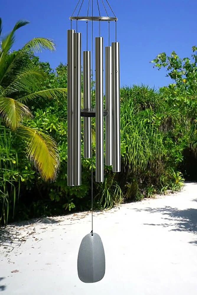 Stilvolles XXL Windspiel In Silberoptik - Bells Of Paradise - Silber 2 Stilvolles XXL Windspiel In Silberoptik - Bells Of Paradise - Silber – Bild 2