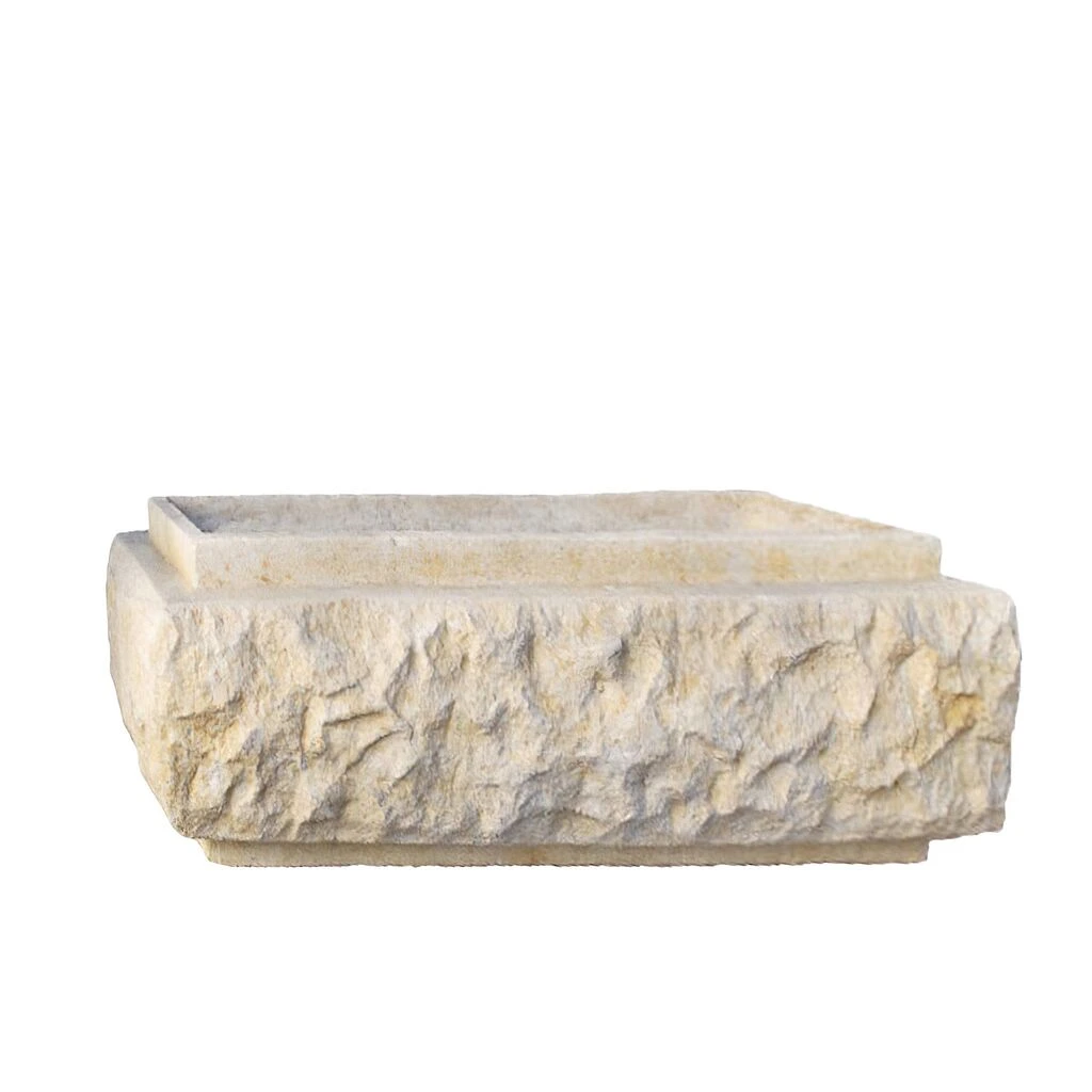 Unebener Blumenkasten - Rechteckig Aus Steinguss - Tanaman 1 Unebener Blumenkasten - Rechteckig Aus Steinguss - Tanaman